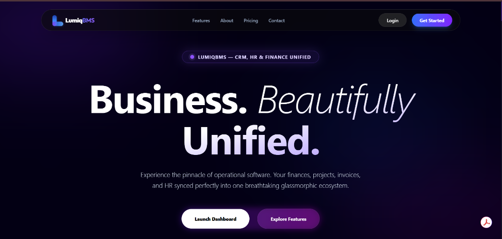 LumiqBMS Web App