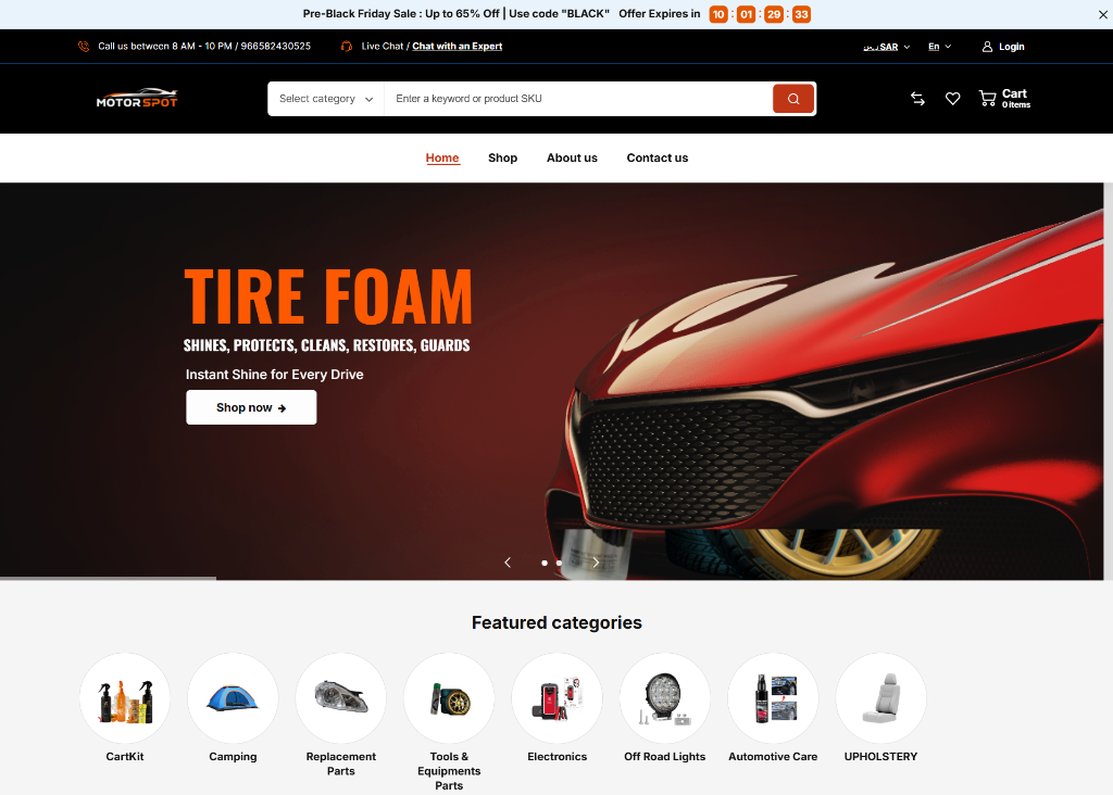 Motorsport E-Commerce